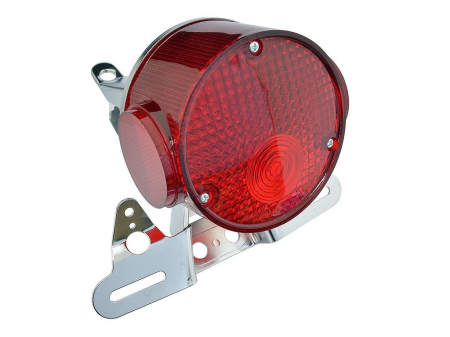 Lămpi spate - EMGO - stop spate cu prindere cromata numarului de inmatriculare YAMAHA RD 200 '74-'75, RD 250 '73-'75, TX 650 '73-'74, XS 650 '75-'79, TX 750 '73-'75 - OEM 341-84751-61-93