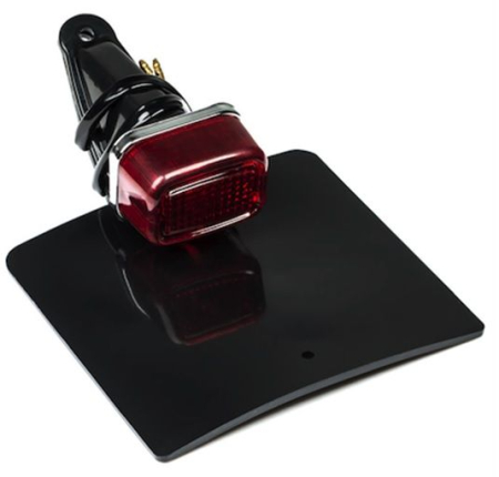 Lămpi spate - EMGO - stop spate enduro classic cu suport numar inmatriculare culoare neagra