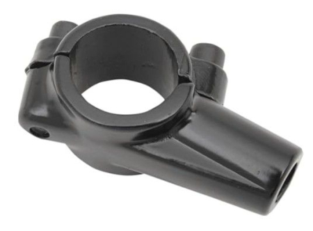 Accesorii oglinzi - EMGO - suport oglinda cu colier pentru ghidon 22MM (7/8") - negru - orificiu 10 mm