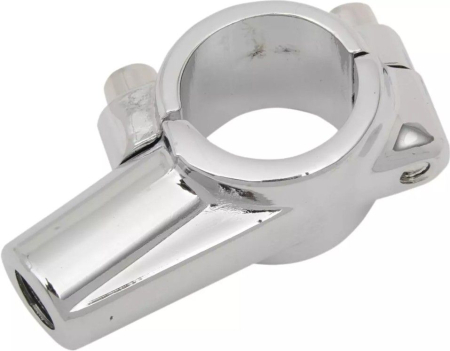 Accesorii oglinzi - EMGO - suport oglinda cu colier pentru ghidon - cromat 22MM (7/8") - orificiu 10 mm