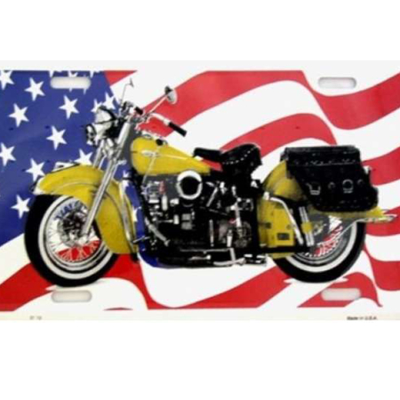 Idei de Cadou - Funny Plates - Placa metalica [30x15cm] USA Flag Indian