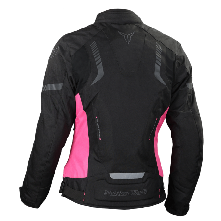 Geacă moto damă Nordcode Amazon 3 sezoane, negru/roz [1]