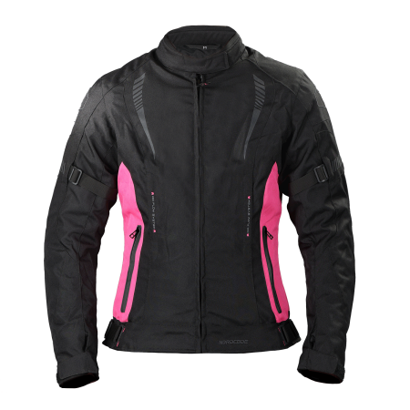 Geacă moto damă Nordcode Amazon 3 sezoane, negru/roz [2]