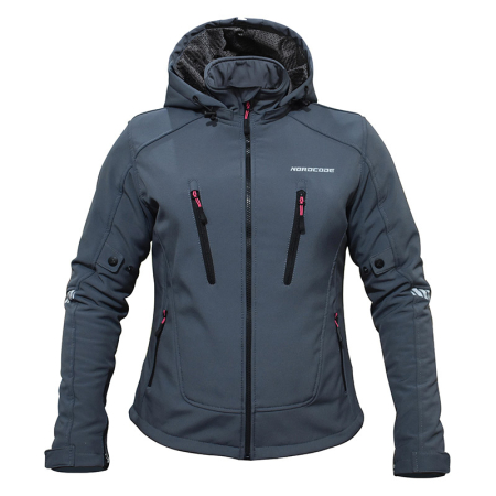ECHIPAMENTE - Geacă moto damă Nordcode Citizen Pro softshell urbană, gri închis