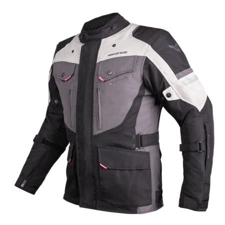 ECHIPAMENTE - Geacă moto damă Nordcode Dust de iarnă impermeabilă, negru/gri