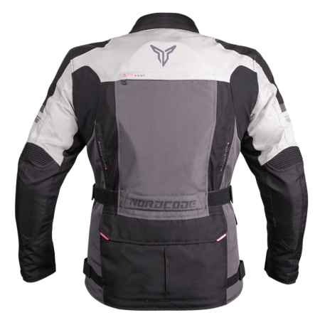 Geacă moto damă Nordcode Dust de iarnă impermeabilă, negru/gri [1]