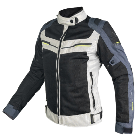 ECHIPAMENTE - Geacă moto damă Nordcode Escape WP de vară cu membrană, negru/gri/albastru