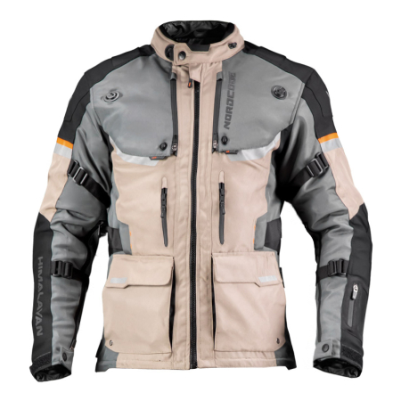 ECHIPAMENTE - Geacă moto damă Nordcode Himalayan adventure 4 sezoane, negru/gri/nisipiu