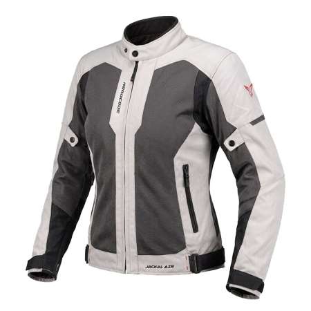 ECHIPAMENTE - Geacă moto damă Nordcode Jackal Air mesh de vară, gri/roșu