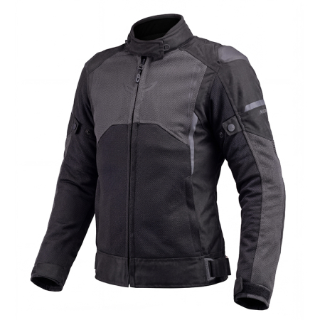 ECHIPAMENTE - Geacă moto damă Nordcode Top Speed Air WP de vară cu membrană, negru/gri închis