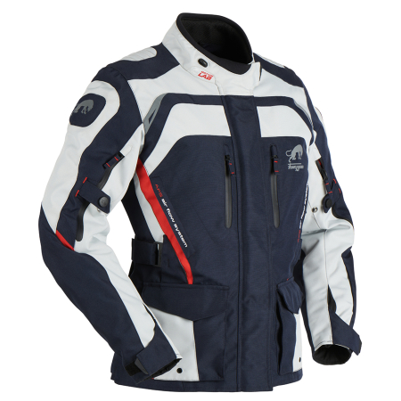 Geacă moto de damă Furygan Apalaches Lady impermeabilă, albastru/alb/roșu [2]