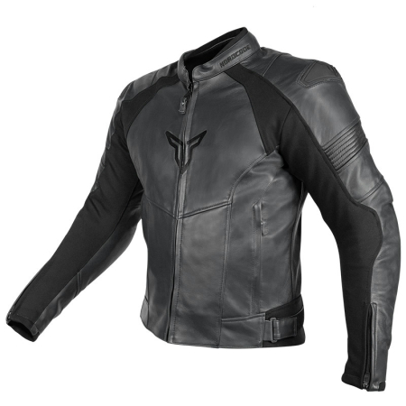 Geacă moto din piele Nordcode Racer sport, negru [1]