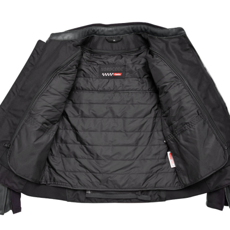 Geacă moto din piele Nordcode Racer sport, negru [4]