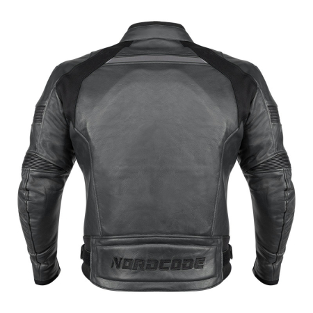 Geacă moto din piele Nordcode Racer sport, negru [2]