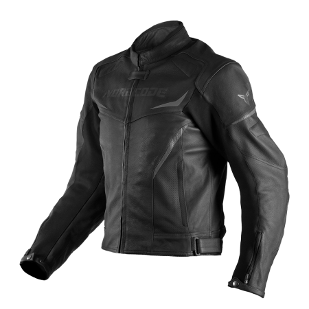 ECHIPAMENTE - Geacă moto din piele Nordcode Striker sport, negru
