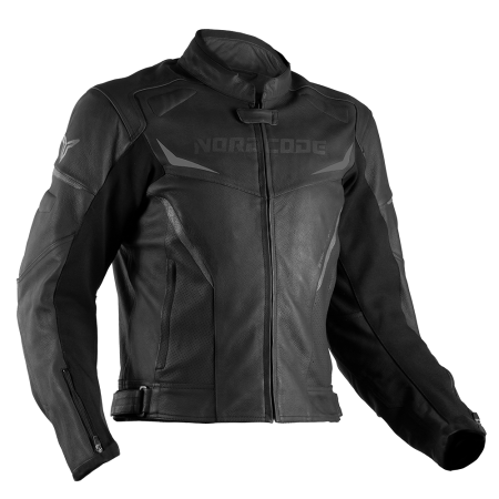 Geacă moto din piele Nordcode Striker sport, negru [3]