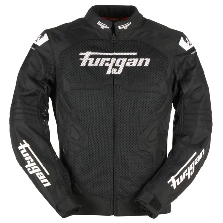 ECHIPAMENTE - Geacă moto Furygan Atom Vented Evo de vară, negru/alb