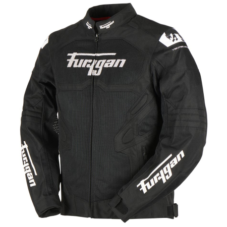 Geacă moto Furygan Atom Vented Evo de vară, negru/alb [2]