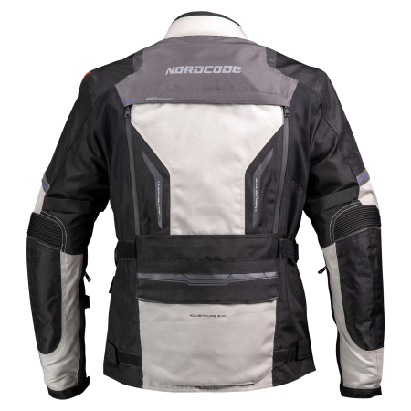 Geacă moto Nordcode Adventure Evo 24 adventure 4 sezoane, gri deschis/negru [2]