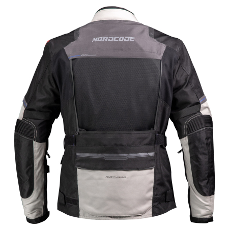 Geacă moto Nordcode Adventure Evo 24 adventure 4 sezoane, gri deschis/negru [3]