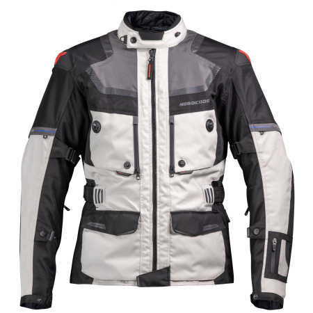 ECHIPAMENTE - Geacă moto Nordcode Adventure Evo 24 adventure 4 sezoane, gri deschis/negru