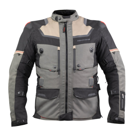 ECHIPAMENTE - Geacă moto Nordcode Adventure Evo 24 adventure 4 sezoane, oliv/gri/nisipiu