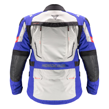 Geacă moto Nordcode Dakar Evo II adventure 4 sezoane, gri/albastru [3]