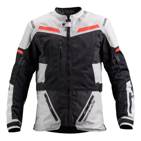ECHIPAMENTE - Geacă moto Nordcode Dune adventure de vară, gri/roșu
