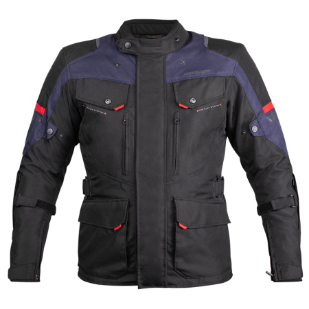 Geacă moto Nordcode Dust de iarnă impermeabilă, negru/albastru [1]