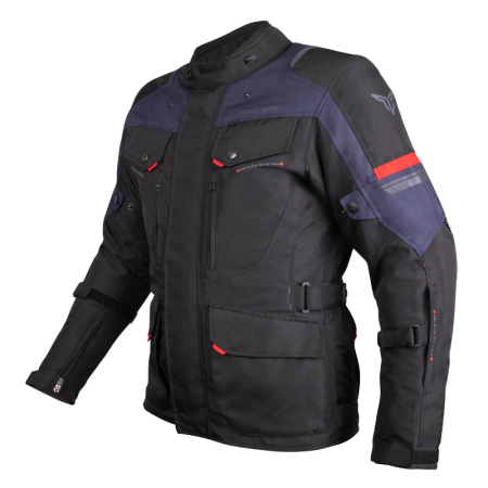 ECHIPAMENTE - Geacă moto Nordcode Dust de iarnă impermeabilă, negru/albastru