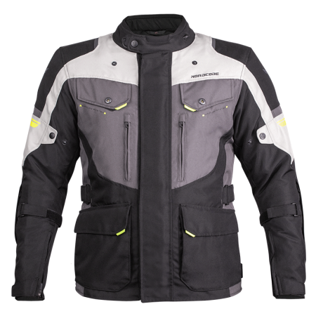 Geacă moto Nordcode Dust de iarnă impermeabilă, negru/gri [1]