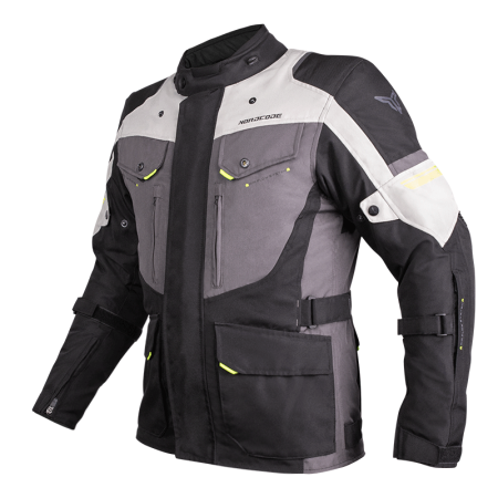 ECHIPAMENTE - Geacă moto Nordcode Dust de iarnă impermeabilă, negru/gri
