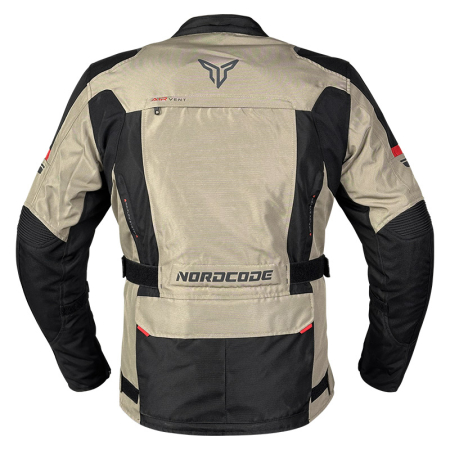 Geacă moto Nordcode Dust de iarnă impermeabilă, negru/nisipiu [2]