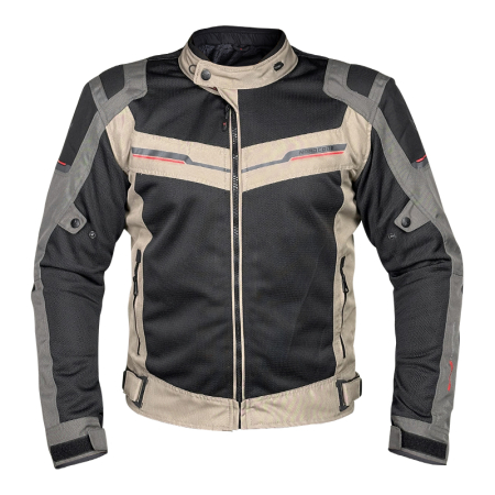 ECHIPAMENTE - Geacă moto Nordcode Escape WP de vară cu membrană, negru/nisipiu/oliv