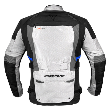 Geacă moto Nordcode Force de iarnă impermeabilă, gri deschis [1]