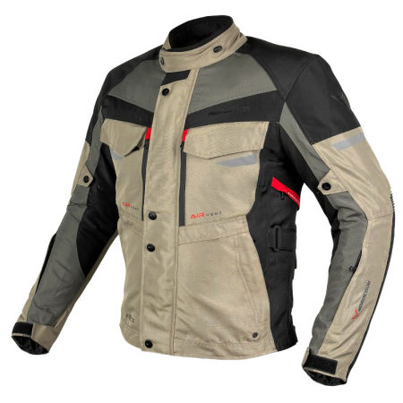 Geacă moto Nordcode Force de iarnă impermeabilă, oliv/nisipiu [1]