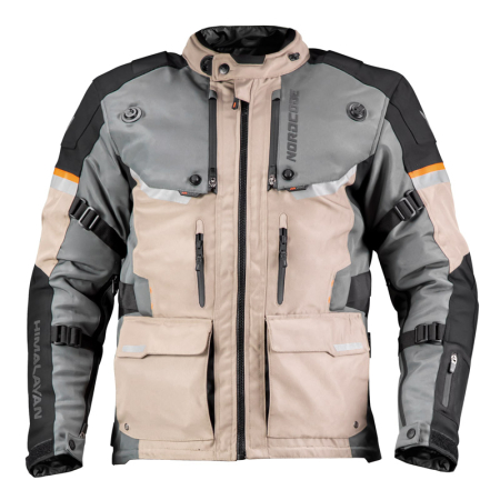ECHIPAMENTE - Geacă moto Nordcode Himalayan adventure 4 sezoane, negru/gri/nisipiu