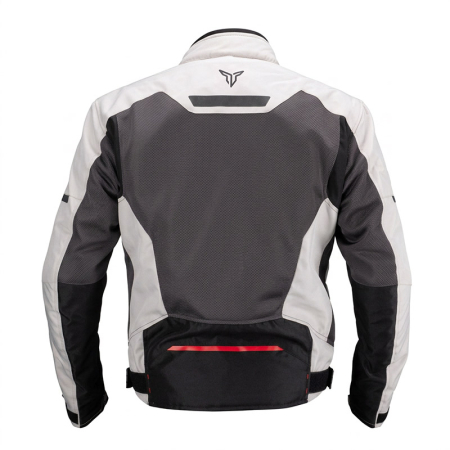 Geacă moto Nordcode Jackal Air mesh de vară, gri/roșu [2]