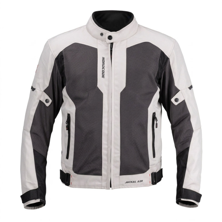 Geacă moto Nordcode Jackal Air mesh de vară, gri/roșu [1]