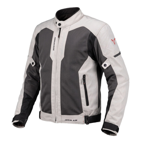 ECHIPAMENTE - Geacă moto Nordcode Jackal Air mesh de vară, gri/roșu