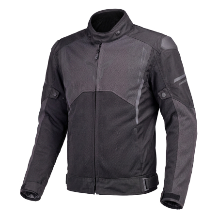 Geacă moto Nordcode Top Speed Air WP de vară cu membrană, negru/gri închis [1]