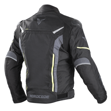 Geacă moto Nordcode Viper Evo sport de iarnă, negru/galben fluo [2]