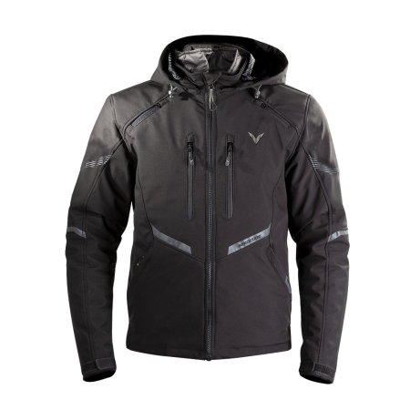 ECHIPAMENTE - Geacă moto Nordcode X-City hoodie softshell, negru