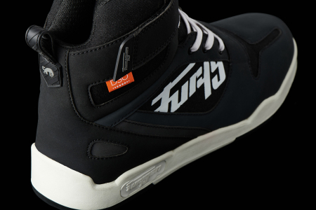 Ghete moto Furygan Get Down D3O impermeabile, negru/alb [4]