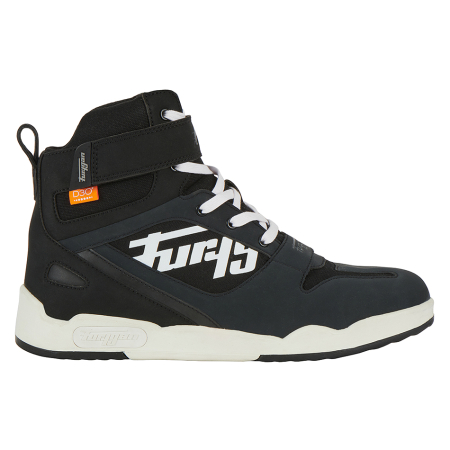 ECHIPAMENTE - Ghete moto Furygan Get Down D3O impermeabile, negru/alb