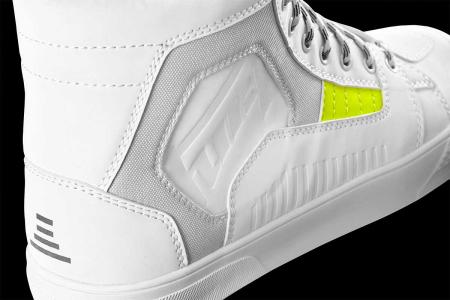 Ghete moto Furygan Sacramento D3O impermeabile, alb/galben fluo [7]