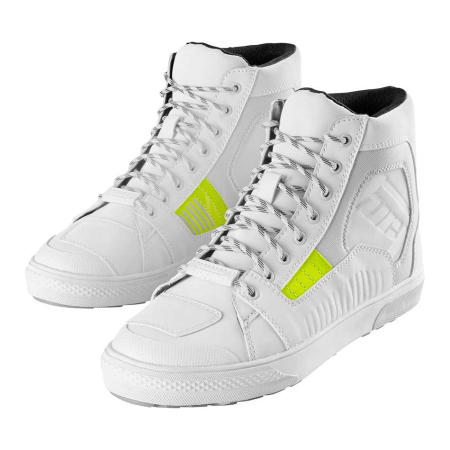 Ghete moto Furygan Sacramento D3O impermeabile, alb/galben fluo [2]