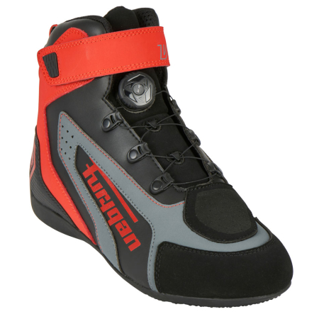 Ghete moto Furygan V4 Easy D3O impermeabile, negru/roșu [2]