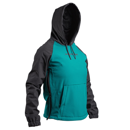 Hanorac moto damă Nordcode Lynx softshell cu Kevlar, aqua/negru [1]