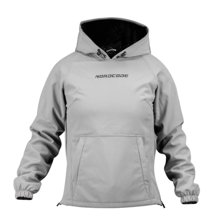 ECHIPAMENTE - Hanorac moto damă Nordcode Lynx softshell cu Kevlar, gri deschis